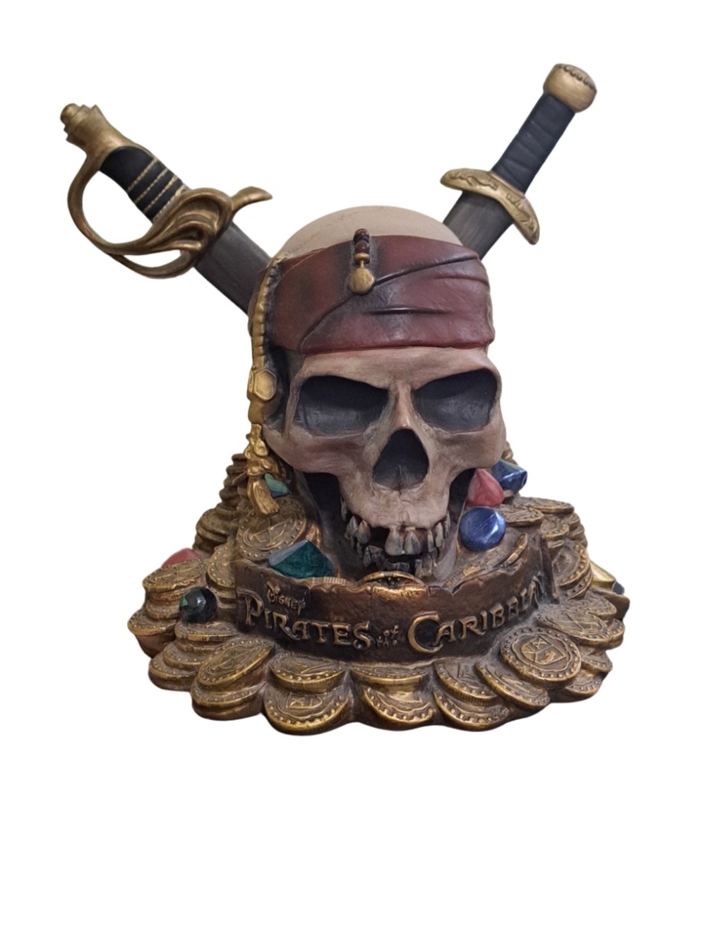 Pirates of the Caribbean Skull Treasure Bank - Red Bandana